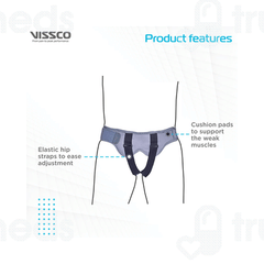 Vissco Core 0508 Hernia Belt With Double Pad Large 1