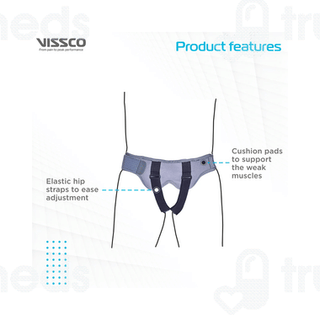 Vissco Core 0508 Hernia Belt With Double Pad Large 1