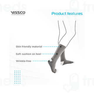 Vissco Core 0750 Diabetic Socks Grey Universal Pair 1