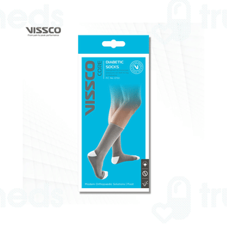 Vissco Core 0750 Diabetic Socks Grey Universal Pair 1