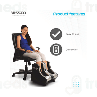 Vissco Vsmp003 Venante Foot And Calf Massager Relaxer Universal Black 1
