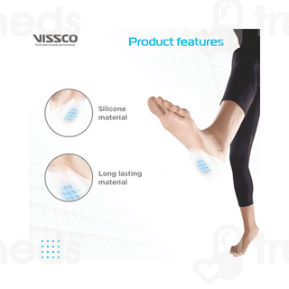 Vissco Core Heel Cushion With Blue Soft Gel 0726 Universal Blue 1
