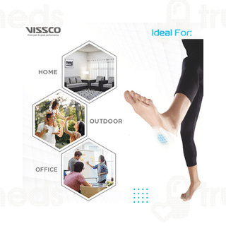 Vissco Core Heel Cushion With Blue Soft Gel 0726 Universal Blue 1