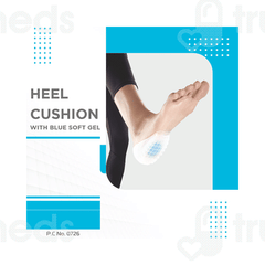 Vissco Core Heel Cushion With Blue Soft Gel 0726 Universal Blue 1