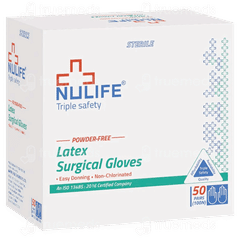 Nulife Sterile Powdered Surgical Gloves 7.0 Pack Of 50 Nulife Sterile Powdered Surgical Gloves 7.0 Pack Of 50