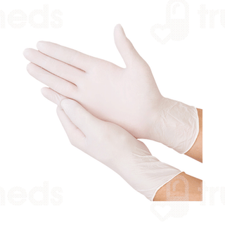 Bhansali Disposable Latex Examination Hand Glove Medium 100