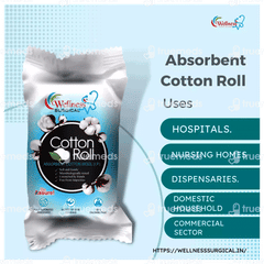 Wellness Surgical Cotton Roll 300 GM Wellness Surgical Cotton Roll 300 GM