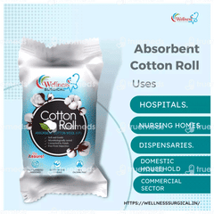 Wellness Surgical Cotton Roll 50 GM