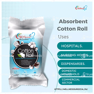 Wellness Surgical Cotton Roll 50 GM