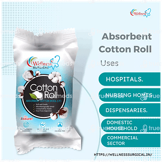 Wellness Surgical Cotton Roll 100 GM