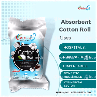 Wellness Surgical Cotton Roll 200 GM