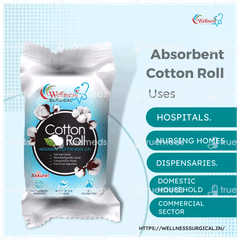 Wellness Surgical Cotton Roll 400 GM