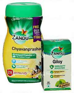 Zandu Chyavanprashad 900gm With Zandu Giloy Tablet 60 Free