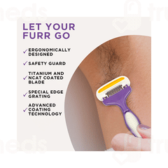 Furr By Pee Safe Advance Nano Coated Body Shaving Razor 1