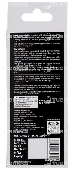 Furr By Pee Safe Advance Nano Coated Bikini Line Triming Razor 1 Furr By Pee Safe Advance Nano Coated Bikini Line Triming Razor 1