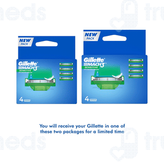 Gillette Mach 3 Sensitive Shaving Razor Blade 4