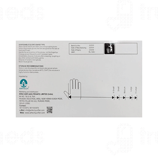 Rpm Airtech Latex Powder Free Medium Disposable Gloves Pack Of 100