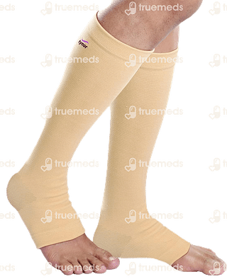 Tynor I 16 Below Knee Open Toe Medium Compression Stocking 1