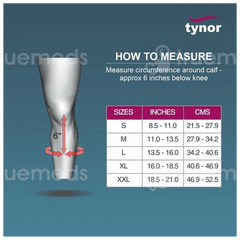 Tynor I 16 Below Knee Open Toe Medium Compression Stocking 1