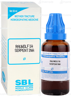 Sbl Rauwolfia Serpentina Q Mother Tincture 30ml Sbl Rauwolfia Serpentina Q Mother Tincture 30ml