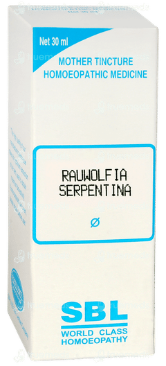 Sbl Rauwolfia Serpentina Q Mother Tincture 30ml