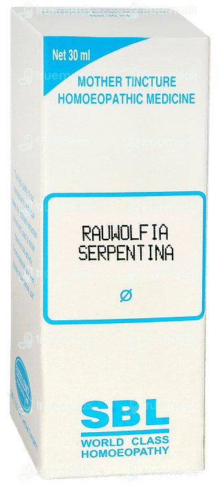 Sbl Rauwolfia Serpentina Mother Tincture 30 ML