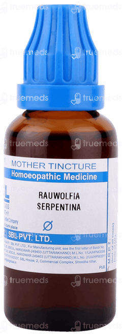 Sbl Rauwolfia Serpentina Q Mother Tincture 30ml