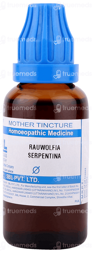 Sbl Rauwolfia Serpentina Mother Tincture 30 ML