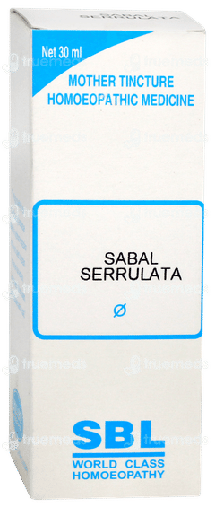 Sbl Sabal Serrulata Mother Tincture 30 ML