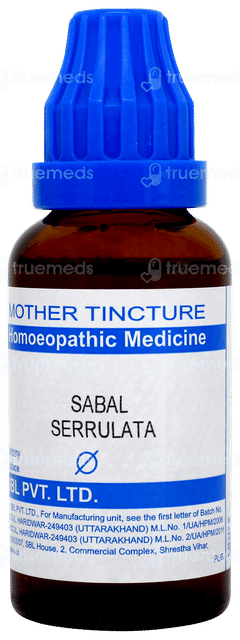 Sbl Sabal Serrulata Mother Tincture 30 ML