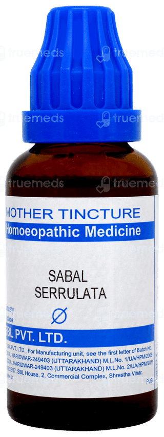 Sbl Sabal Serrulata Mother Tincture 30 ML