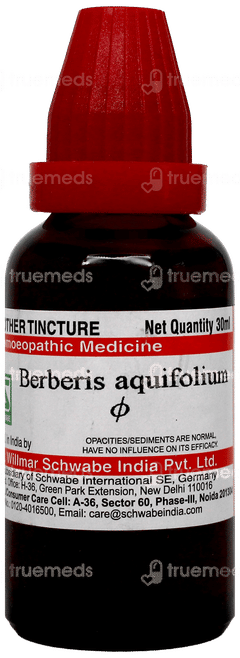 Dr Willmar Schwabe Berberis Aquifolium Q Mother Tincture 30Ml