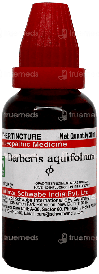 Dr Willmar Schwabe Berberis Aquifolium Q Mother Tincture 30Ml