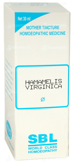 Sbl Hamamelis Virginica Q Mother Tincture 30ml Sbl Hamamelis Virginica Q Mother Tincture 30ml