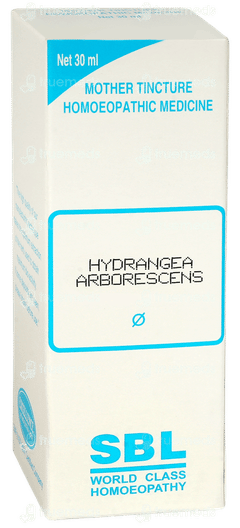 Sbl Hydrangea Arborescens Q Mother Tincture 30ml Sbl Hydrangea Arborescens Q Mother Tincture 30ml