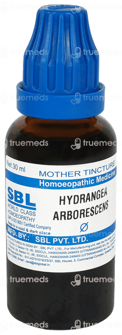 Sbl Hydrangea Arborescens Q Mother Tincture 30ml Sbl Hydrangea Arborescens Q Mother Tincture 30ml