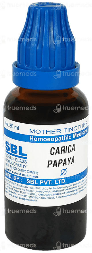 Sbl Carica Papaya Mother Tincture 30 ML