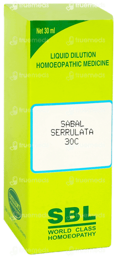 Sbl Sabal Serrulata 30c Dilution 30ml