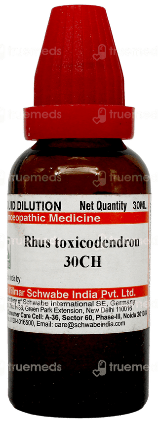 Sbl Rhus Toxicodendron 30Ch Dilution 30Ml