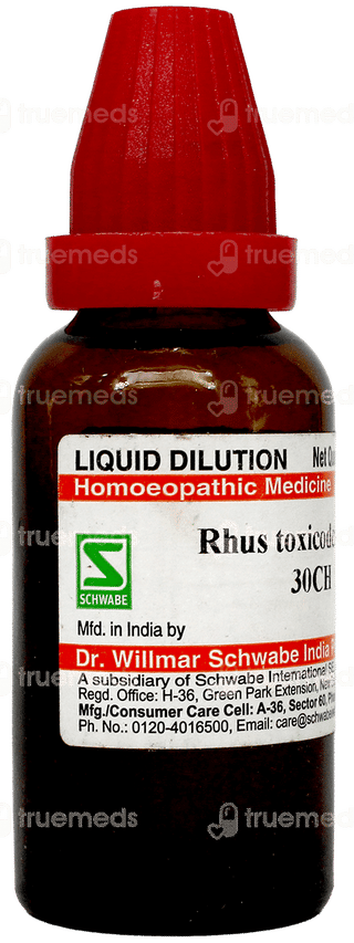 Sbl Rhus Toxicodendron 30Ch Dilution 30Ml