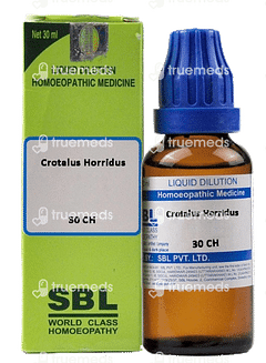Sbl Crotalus Horridus 30 Ch Dilution 30 ML Sbl Crotalus Horridus 30 Ch Dilution 30 ML