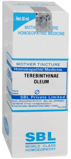 Sbl Terebinthinae Oleum Q Mother Tincture 30ml Sbl Terebinthinae Oleum Q Mother Tincture 30ml