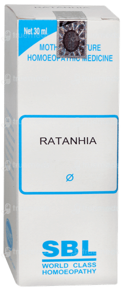 Sbl Ratanhia Q Mother Tincture 30ml Sbl Ratanhia Q Mother Tincture 30ml