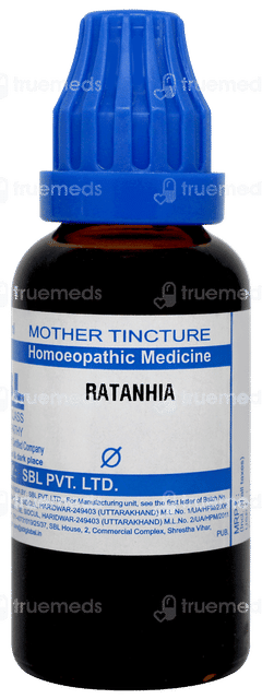Sbl Ratanhia Q Mother Tincture 30ml Sbl Ratanhia Q Mother Tincture 30ml