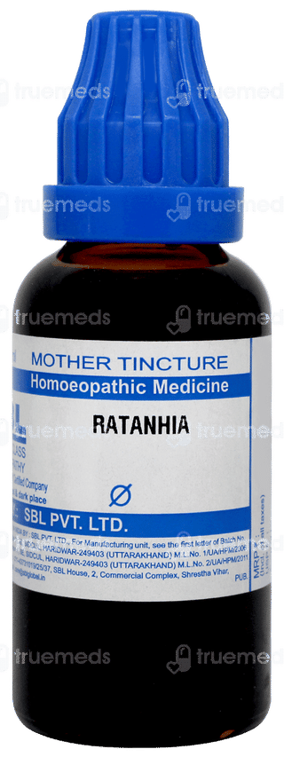 Sbl Ratanhia Q Mother Tincture 30ml