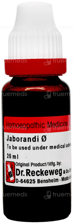 Dr Reckeweg Jaborandi Q Mother Tincture 20Ml
