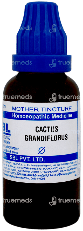Sbl Cactus Grandiflorus Q Mother Tincture 30ml
