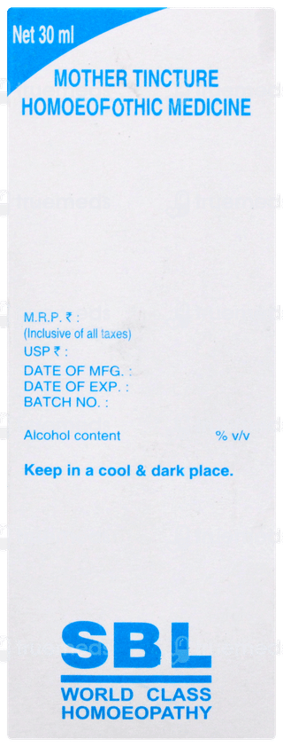 Sbl Myrica Cerifera Mother Tincture 30ml