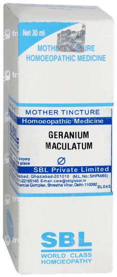 Sbl Geranium Maculatum Q Mother Tincture 30ml Sbl Geranium Maculatum Q Mother Tincture 30ml