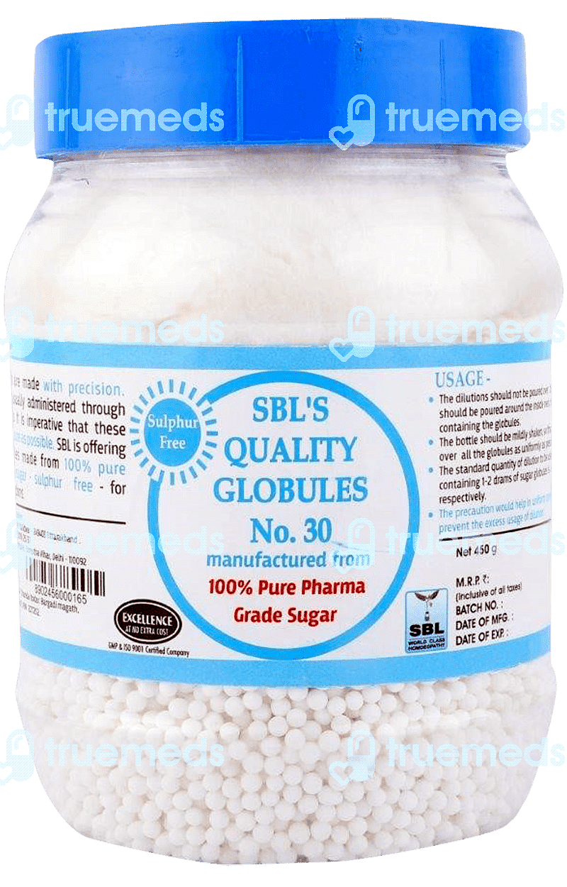 Sbls Grade Sugar 30 Quality Globules 450 Gm - Uses, Side Effects ...